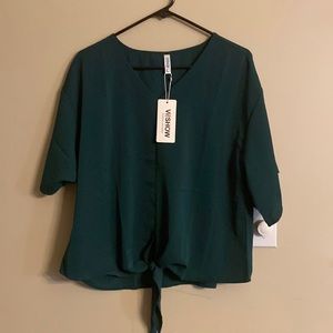 Dark green Viishow size large blouse